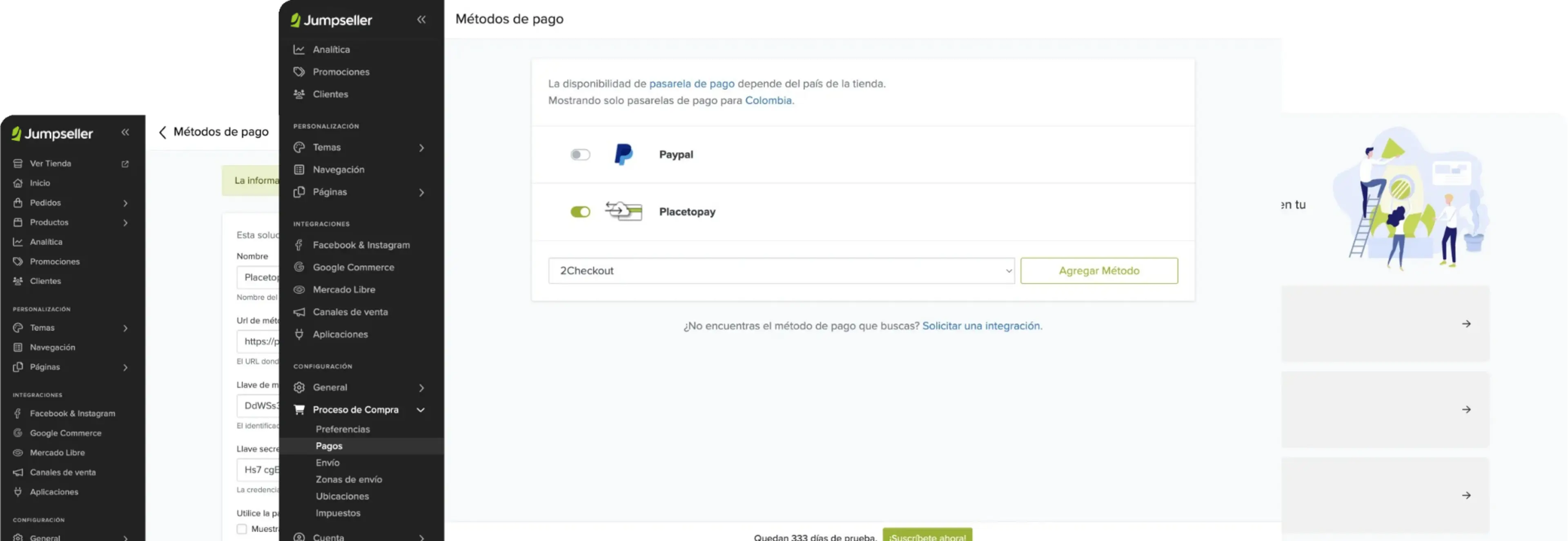 Documentación Jumpseller para Placetopay